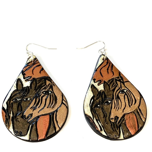 Hippie Chic Jewelz Jewelry - Wild stallion earrings by HCJ